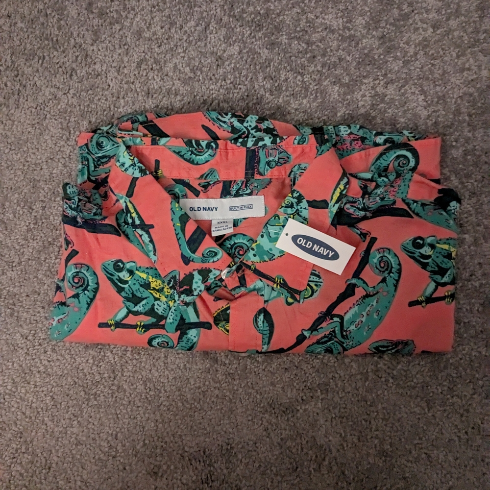 Old Navy Chameleon Print Shirt